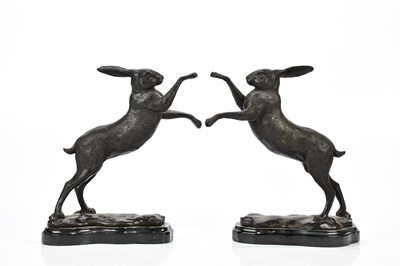 Lot 1449 - AFTER PIERRE-JULES MENE; a pair of modern...