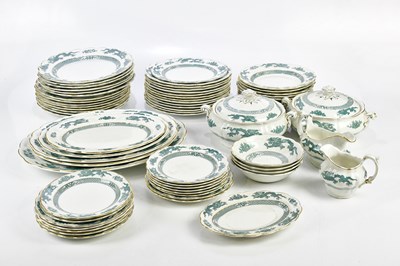 Lot 2839 - BOOTHS; a green ‘Dragon’ pattern sixty-eight...