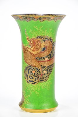 Lot 2815 - CARLTON WARE; a ceramic vase decorated with a...