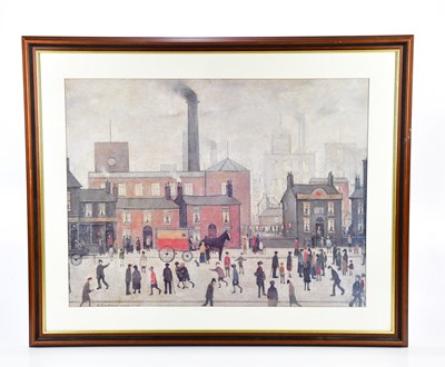 Lot 1695 - AFTER LAURENCE STEPHEN LOWRY; colour print,...