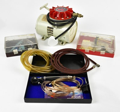 Lot 1256 - A W. R. Brown Co model compressor.