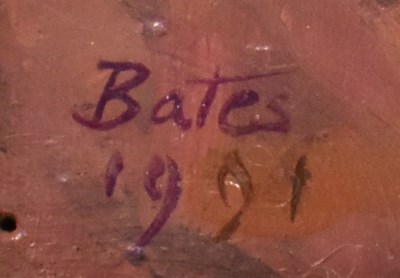 Lot 469 - DENISE BATES (1928-2001); oil on board,...