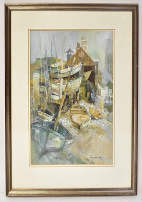 Lot 504 - MOIRA HUNTLY PPS RI RSMA (born 1932); mixed...