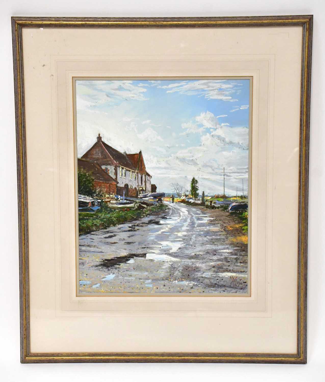 Lot 519 - MARGARET GLASS PS (born 1950); pastel, 'After...