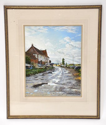 Lot 519 - MARGARET GLASS PS (born 1950); pastel, 'After...
