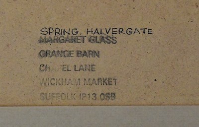 Lot 518 - MARGARET GLASS PS (born 1950); pastel, 'Spring,...
