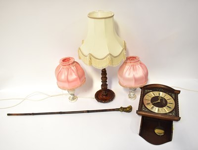 Lot 97 - A collectors' lot comprising a bamboo walking...