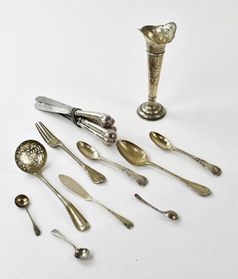 Lot 2266 - A collection of hallmarked silver items to...