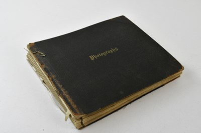 Lot 1717 - An Edwardian album of photographs, to include...