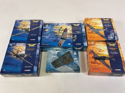 Lot 418 - CORGI AVIATION; six WWII Battle of Britain...