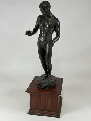 Lot 444 - ALFREDA BERESFORD; a bronze scuptural figure, '...