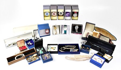 Lot 844 - A quantity of costume jewellery, to include...