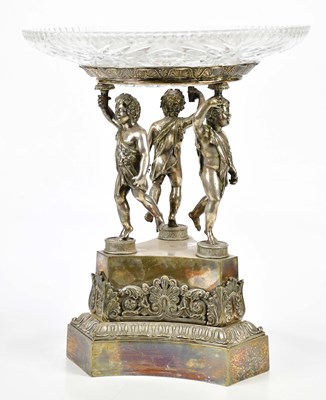 Lot 2007 - A late 19th century silver plated centrepiece...
