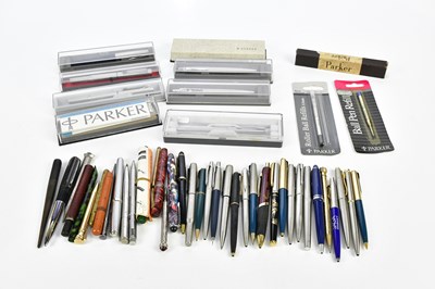 Lot 1326 - A collection of Parker pens and boxes,...