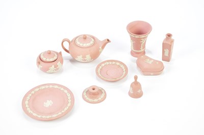 Lot 2788 - WEDGWOOD, a collection of miniature pink...