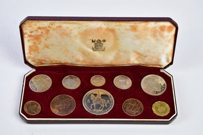 Lot 2602 - A cased Elizabeth II ten piece commemorative...