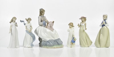 Lot 2715 - NAO; a group of six figures including a seated...