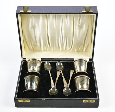 Lot 2467 - G BRYAN & CO; a cased set of four George V...