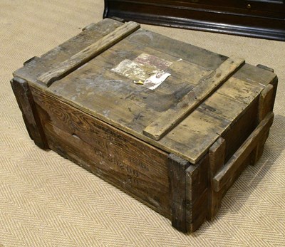 Lot 1283 - A vintage rustic pine box, height 19cm, width...