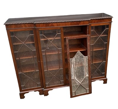 Lot 28 - A reproduction mahogany four door display...