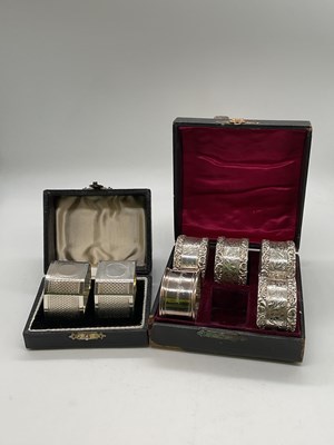 Lot 1079 - A set of four Edwardian hallmarked silver...