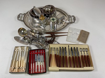 Lot 1000 - A quantity of silver plate including a large...