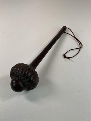Lot 516 - A 19th century Fijian ula with incised detail...