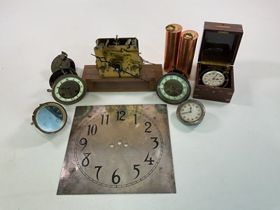 Lot 1358 - A quantity of clock movements and parts for...