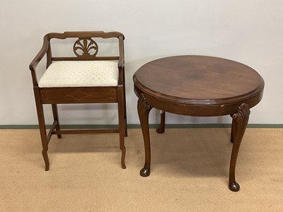 Lot 706 - An Edwardian mahogany and line inlaid hinged...