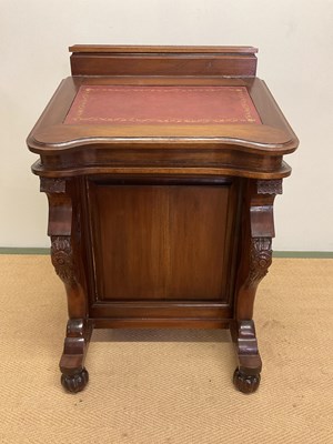 Lot 677 - A reproduction mahogany Davenport, height 85cm,...