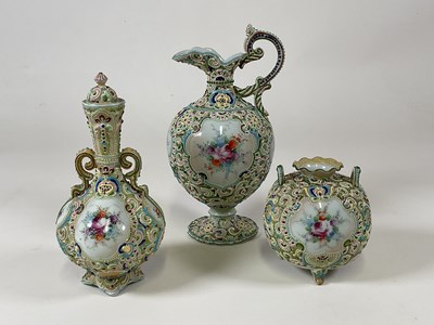 Lot 515 - Three pieces of Japanese porcelain comprising...