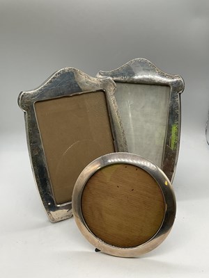 Lot 1050 - A pair of George V hallmarked silver...