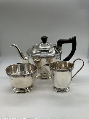Lot 1052 - EDWARD VINER; a George VI hallmarked silver...