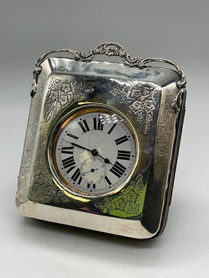 Lot 1054 - An Edwardian hallmarked silver and floral...