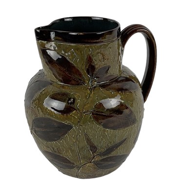 Lot 483 - DOULTON LAMBETH; a large green and brown...