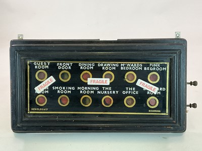 Lot 92 - An early 20th century twelve bell room caller...