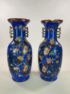 Lot 458 - A very large pair of mid 19th century blue...