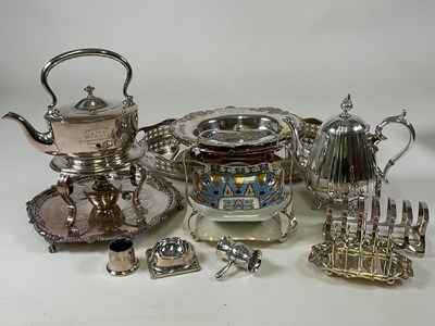 Lot 1001 - A large quantity of silver plate including...