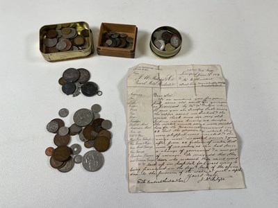 Lot 1324 - An interesting mixed collection of coins,...