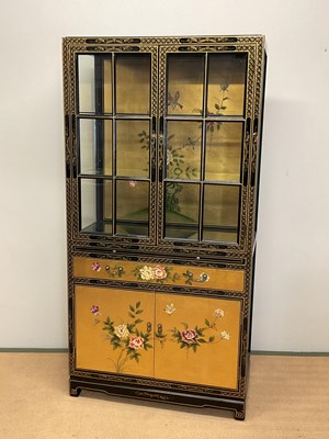 Lot 618 - A contemporary Chinese lacquered display...