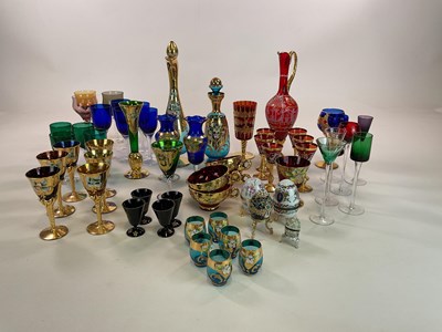 Lot 521 - A large collection of coloured glassware,...