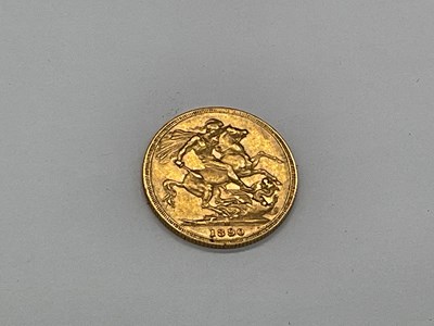 Lot 1318 - A Victorian full sovereign, 1890, Jubilee head,...