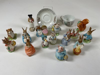 Lot 487 - A collection of Beswick Beatrix Potter figures...