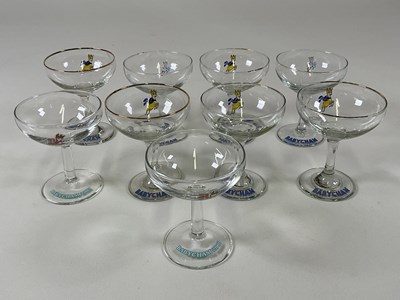 Lot 531 - A group of nine vintage Babycham glasses.