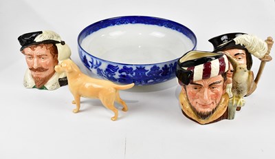 Lot 2732 - ROYAL DOULTON; three large sized character...