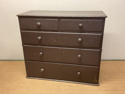 Lot 651 - A late 19th/early 20th century painted pine...