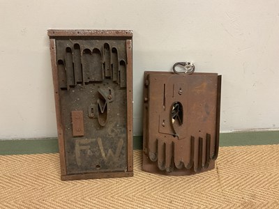 Lot 434 - Two early 20th century glove die cutters.