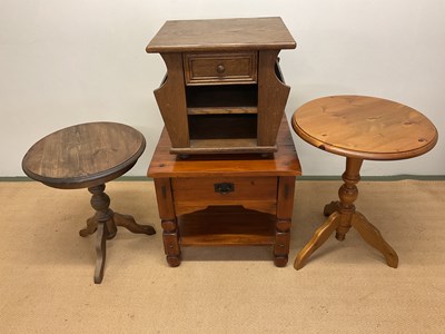 Lot 714 - A pine wall hanging two door cabinet, height...