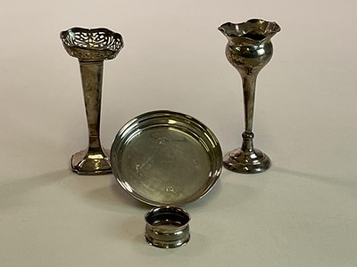 Lot 1018 - A small Elizabeth II hallmarked silver wine...