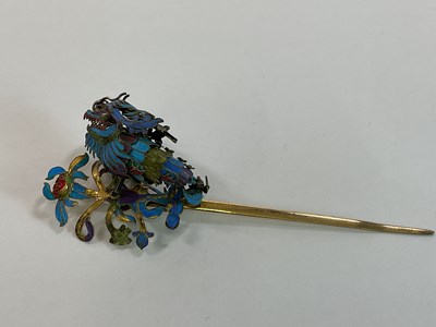 Lot 1160 - An unusual Chinese silver gilt and enamel...